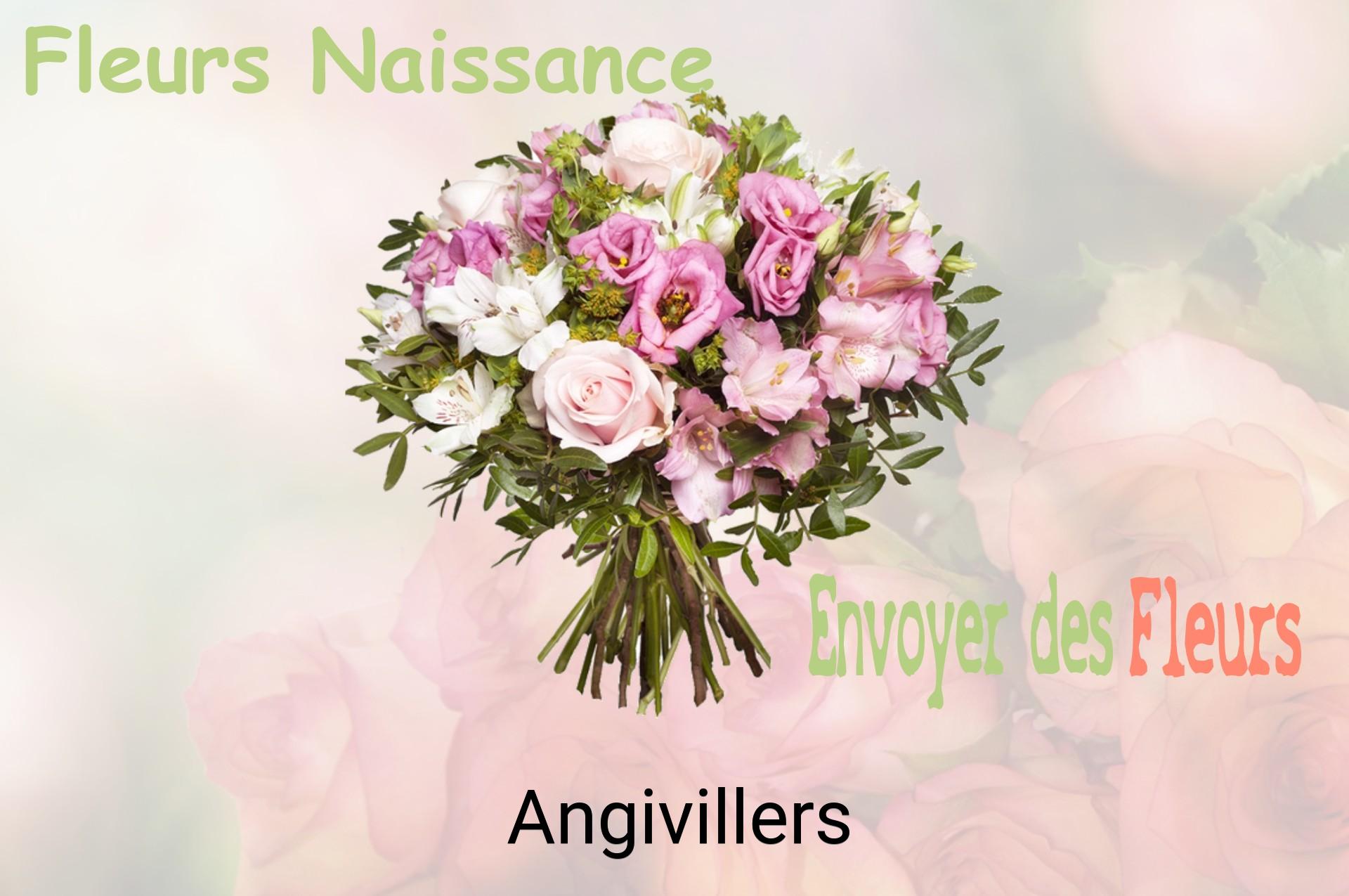 Bouquet de fleurs de naissance livré à Angivillers